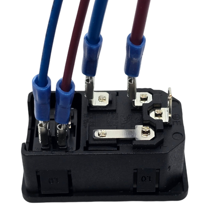 Roest C14 Power socket and fuse holder with wires