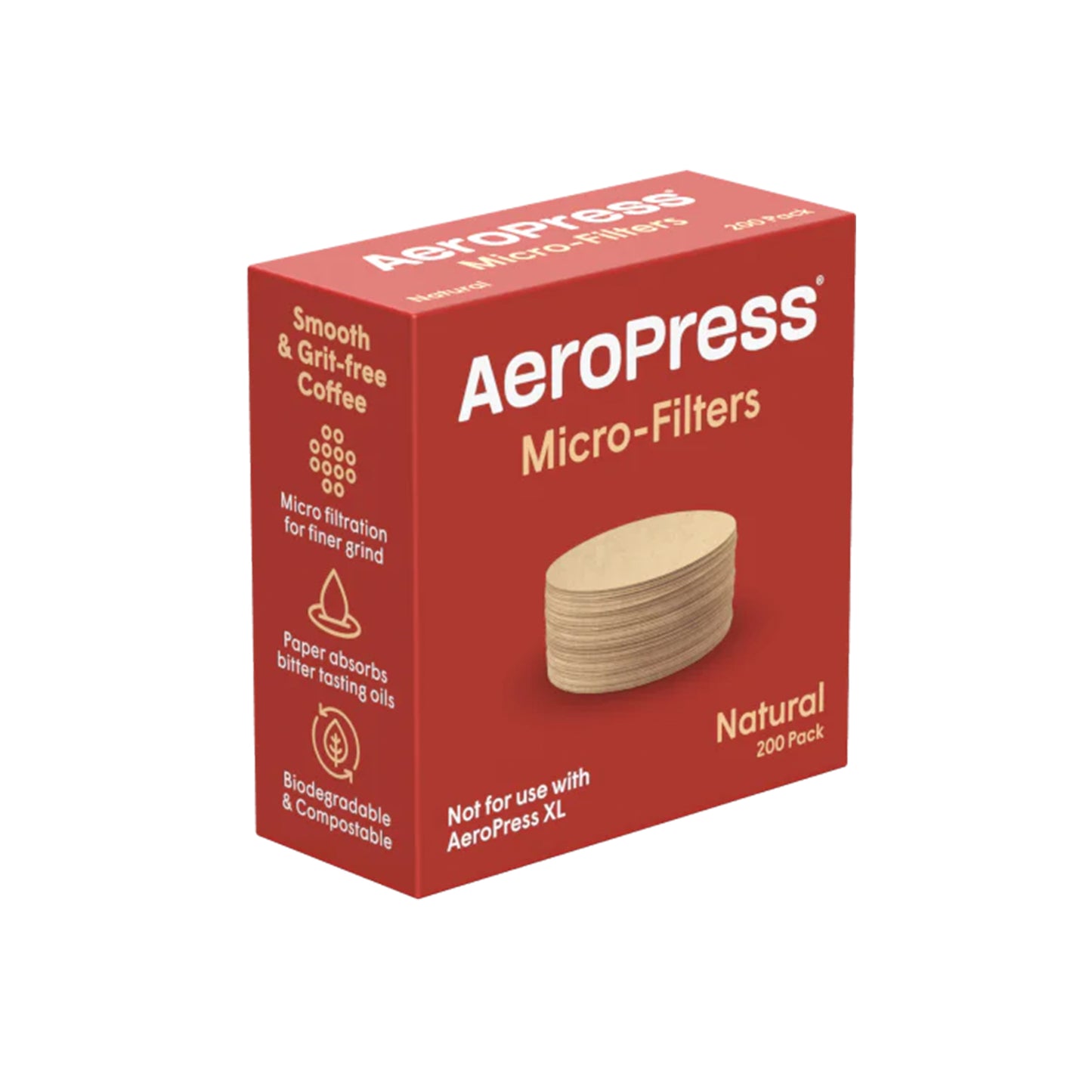 AeroPress Natural Micro-Filters 200pcs (65mm)