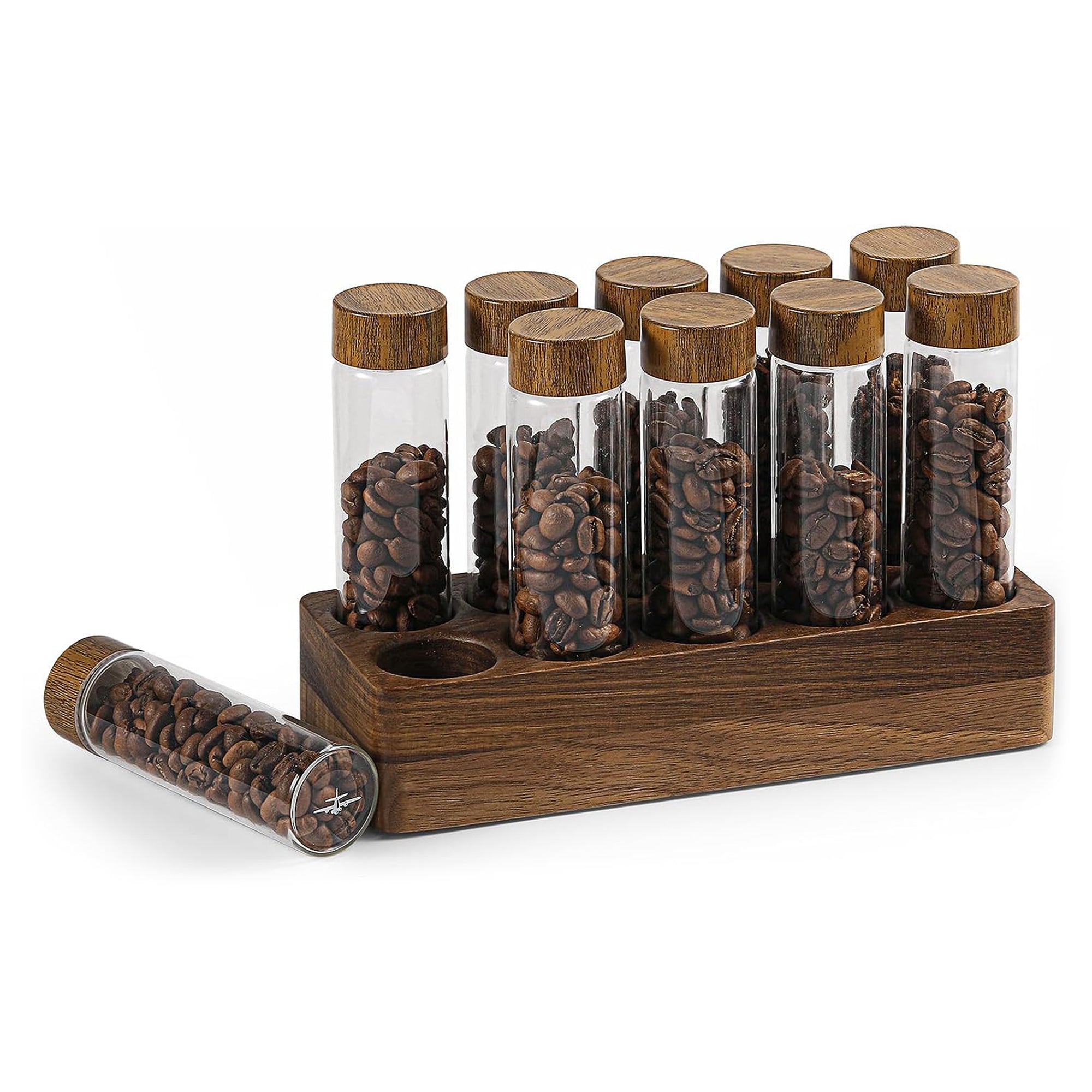 MHW-3BOMBER Coffee Beans Tubes Set 10 Tubes +1 Rack – Central Coast Coffee